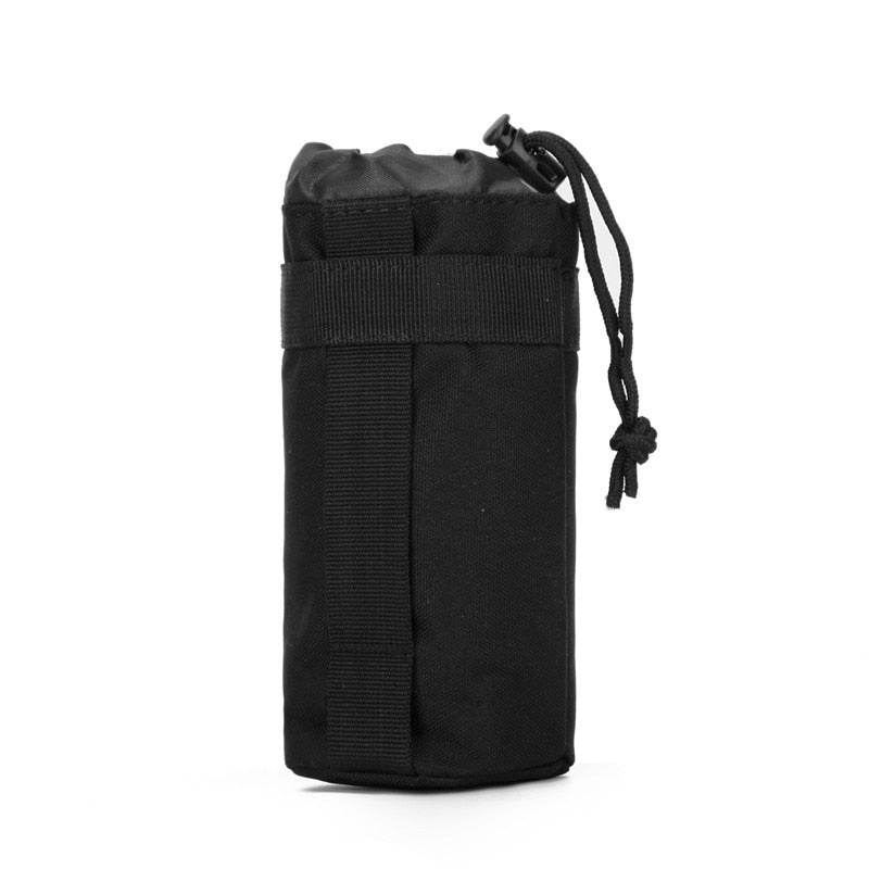 Tactical Molle Water Bottle Bag Military Outdoor Camping Hiking Drawstring Water Bottle Holder