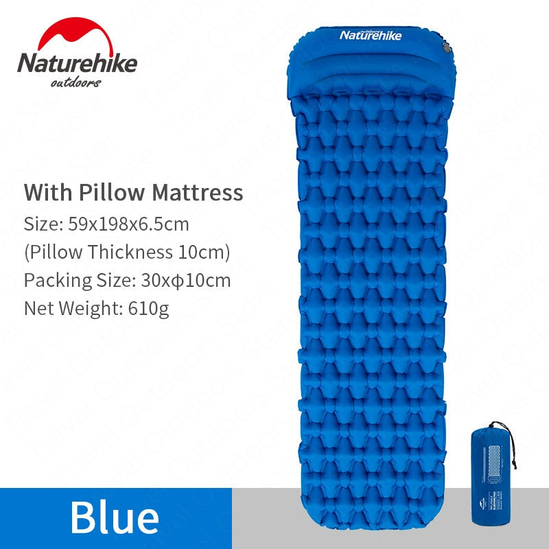 Naturehike Mat Outdoor Camping Inflatable Mattress Ultralight Air Bed Portable Tent Sleeping Pad