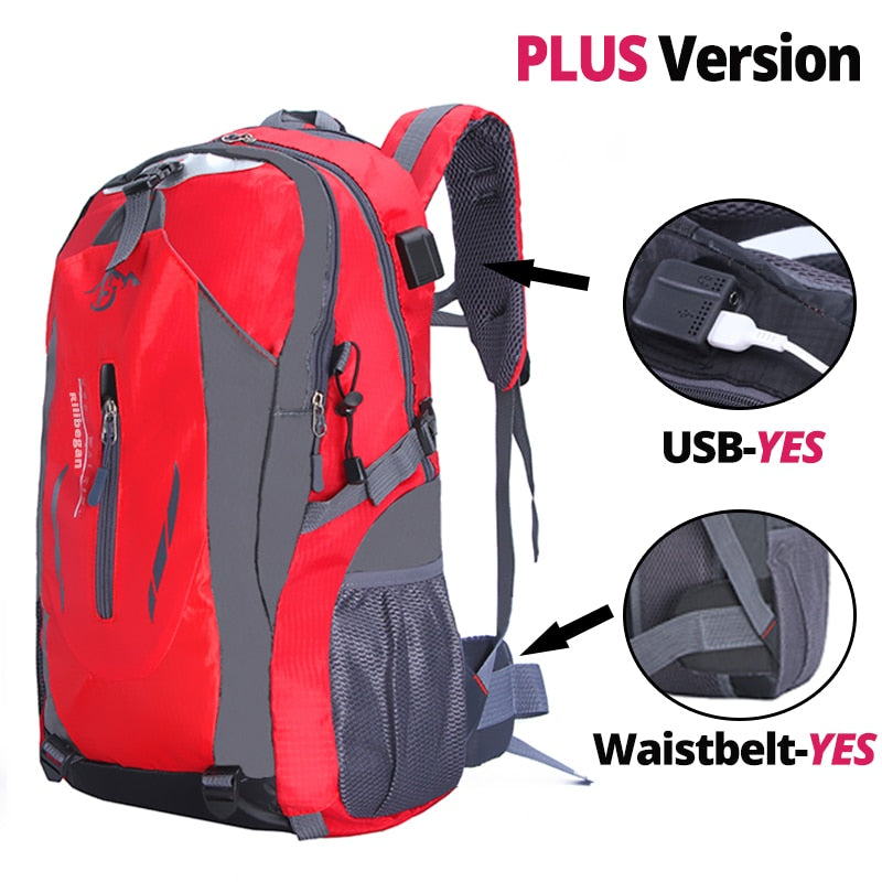 Nylon Waterproof Travel Backpacks Men Climbing Travel Bags Hiking Backpack Outdoor Sport Bag