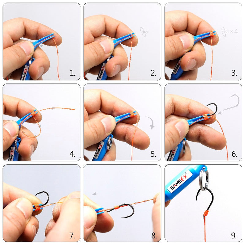 MNFT Pen Shape Hook Remover Quick Knot Tying Tool 3 in 1 Fishing Multi