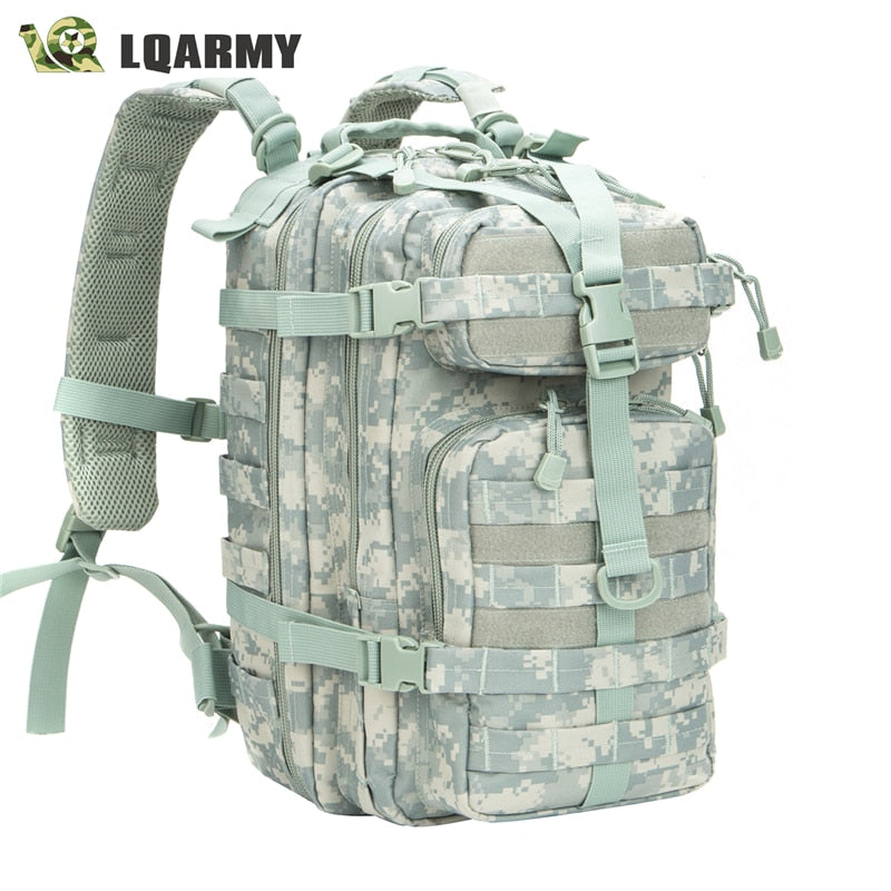 Men Army Military Tactical Backpack 1000D Polyester 3P Softback Outdoor Waterproof Rucksack