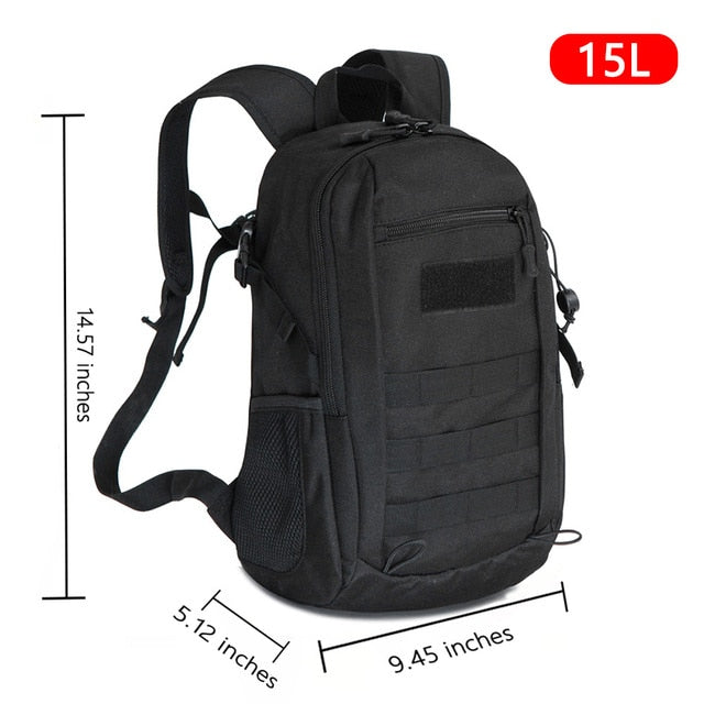 Outdoor Tactical Backpack Military Rucksacks Men 15L & 20L Waterproof Sport Travel Backpacks