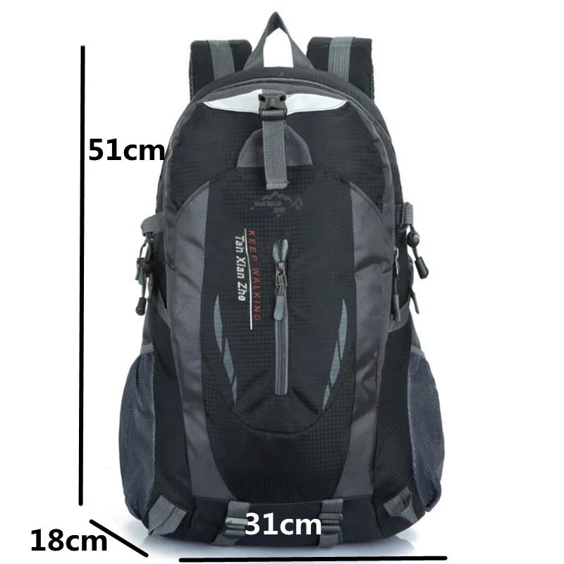 Nylon Backpack Travel Climbing Rucksack Sports Bag Camping Backpack School Bag Pack