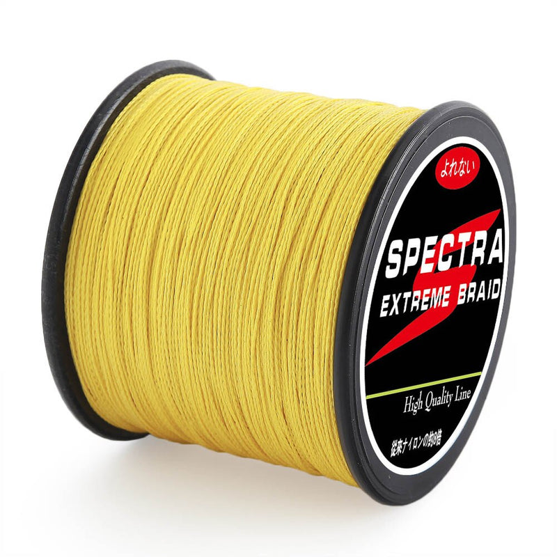 Fishing Wire 8 Strands 100M Multicolor Braided Fishing Line Sea Saltwater  Carp Fishing Weave Extreme 100% PE Fishing Line (Color : Yellow, Line  Number
