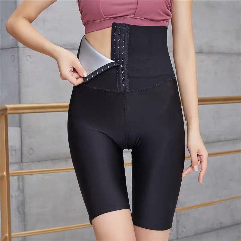 Sauna Pants Body Shaper Pants Waist Trainer Shapewear Tummy Thermo Sweat  Leggings Fitness Workout (Color : Silver, Size : Small) : : Sports  & Outdoors