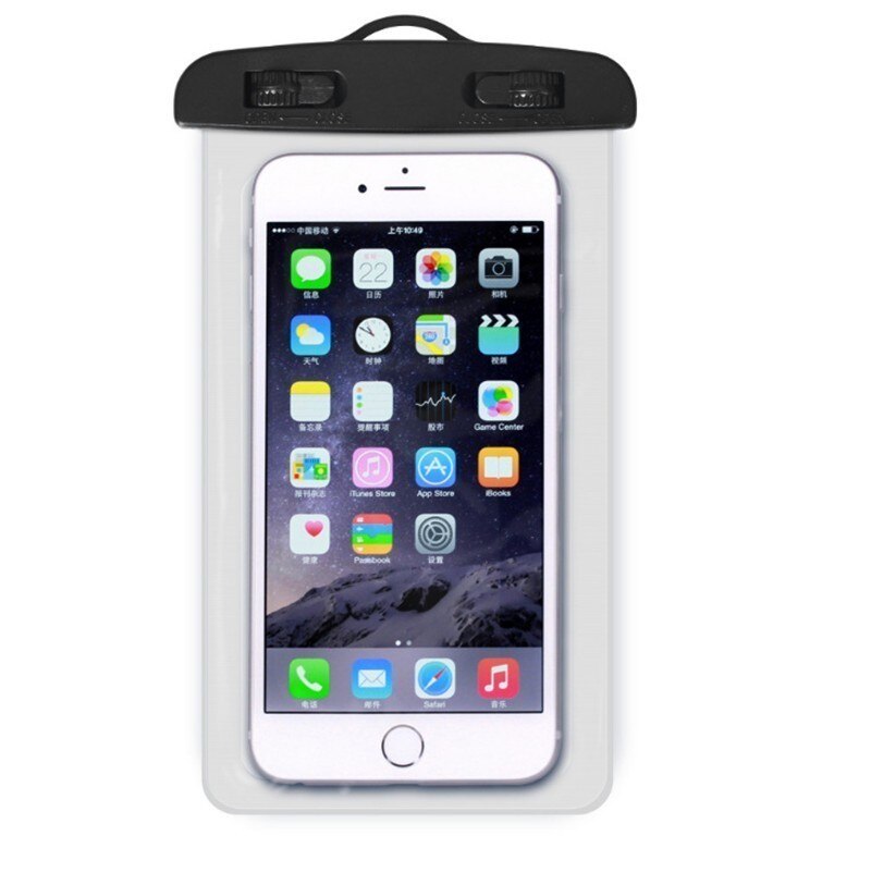 Universal Clear Mobile Phone Dry Pouch Waterproof PVC Cell Phone Bag for Swimming Diving Water