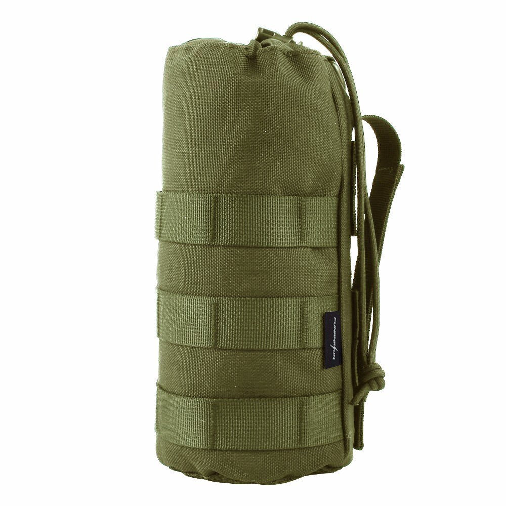 Upgraded Tactical Molle Water Bottle Pouch Bag Military Outdoor Travel Hiking Drawstring Water