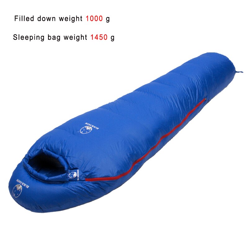 Very warm White goose down filled Adult Mummy style Sleeping bag Fit for Winter Thermal 4 kinds