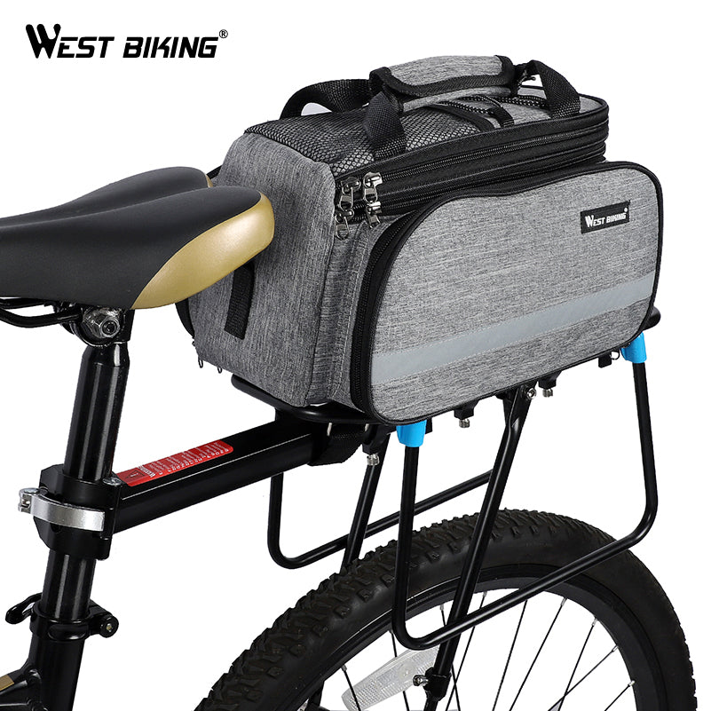 Waterproof Bike Seat Pannier Pack Luggage Cycling Bag 10-25L Bicycle Pannier Bag with Rain Cover