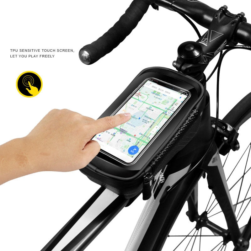 6.2inch Bicycle Bag Bike Rainproof Waterproof MTB Front Bag Mobile Phone Case