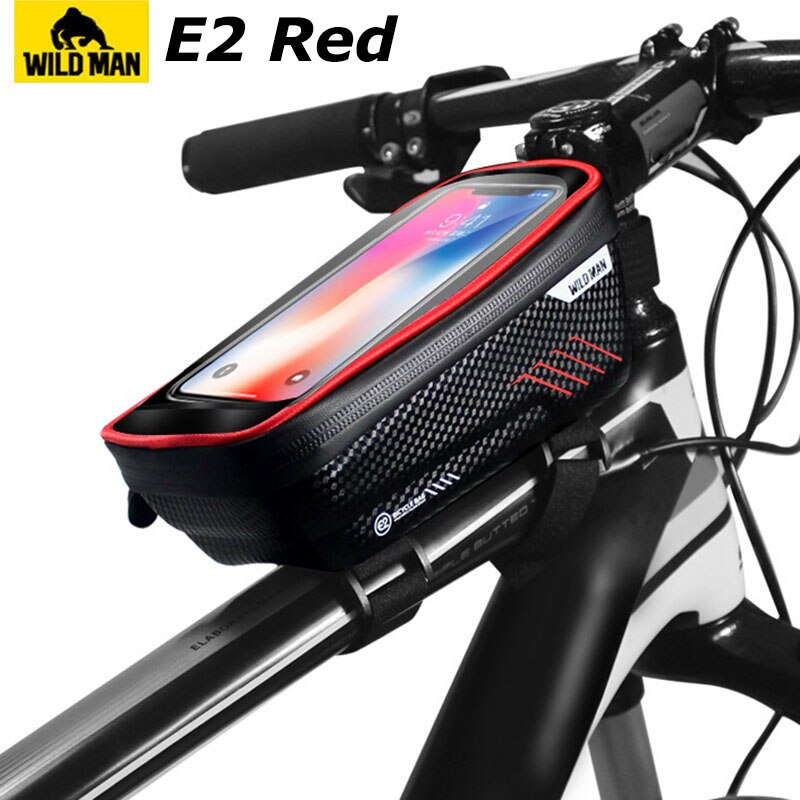 Mountain Bike Bag Rainproof Waterproof MTB Front Bag 6.2inch Mobile Phone Case Bicycle Top Tube Bag