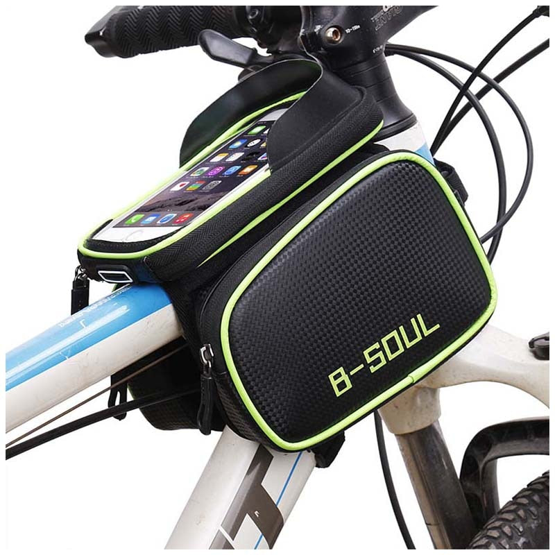 Waterproof Bicycle Tube on the Frame Bag Cycling Pouch Touch Screen Phone Holder Bicycle Saddle Bag For Bicycle Accessories