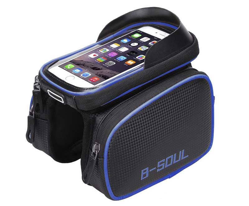 Waterproof Bicycle Tube on the Frame Bag Cycling Pouch Touch Screen Phone Holder Bicycle Saddle Bag For Bicycle Accessories