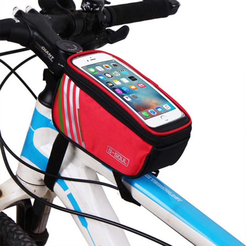 Waterproof Bicycle Tube on the Frame Bag Cycling Pouch Touch Screen Phone Holder Bicycle Saddle Bag For Bicycle Accessories