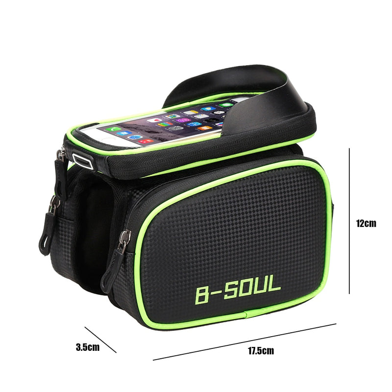 Waterproof Bicycle Tube on the Frame Bag Cycling Pouch Touch Screen Phone Holder Bicycle Saddle Bag For Bicycle Accessories