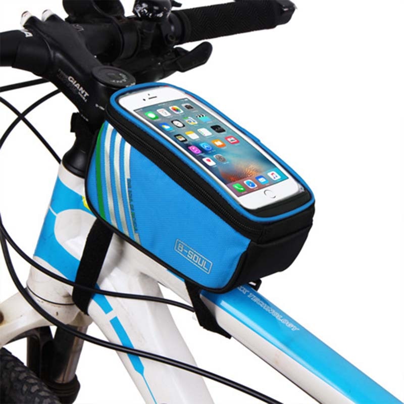 Waterproof Bicycle Tube on the Frame Bag Cycling Pouch Touch Screen Phone Holder Bicycle Saddle Bag For Bicycle Accessories