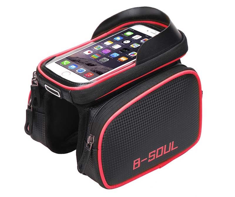 Waterproof Bicycle Tube on the Frame Bag Cycling Pouch Touch Screen Phone Holder Bicycle Saddle Bag For Bicycle Accessories