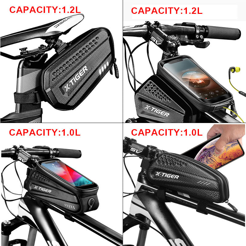 X-TIGER Bicycle Bag Rear Waterproof MTB Bike Saddle Bag Accessories Shockproof Reflective Large Capacity Cycling Seatpost Bag