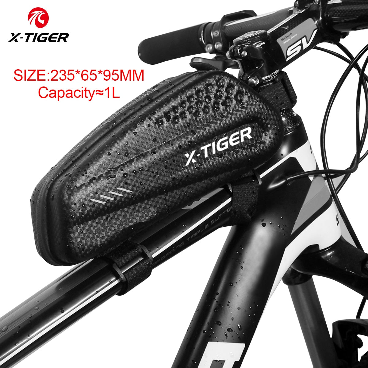 X-TIGER Bicycle Bag Rear Waterproof MTB Bike Saddle Bag Accessories Shockproof Reflective Large Capacity Cycling Seatpost Bag